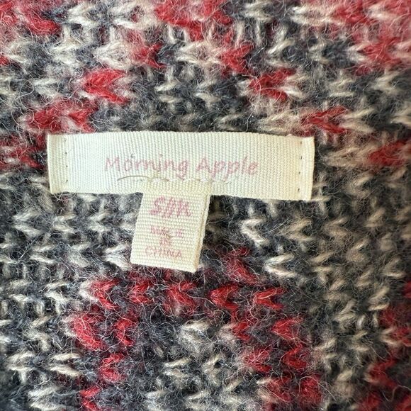 Morning Apple Women's Flyaway Sweater Vest Women's S/M Wool Blend Layering Piece - Picture 5 of 12